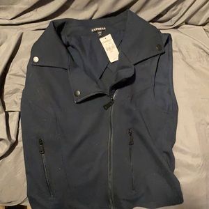 Express zip vest top NWT